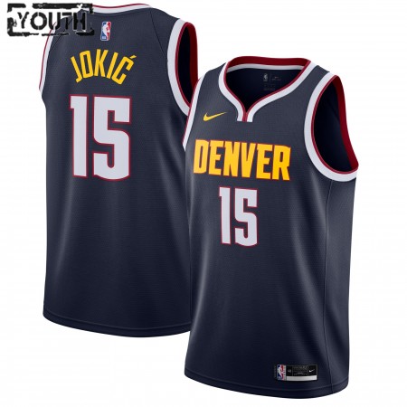 Kinder NBA Denver Nuggets Trikot Nikola Jokic 15 Nike 2020-2021 Icon Edition Swingman